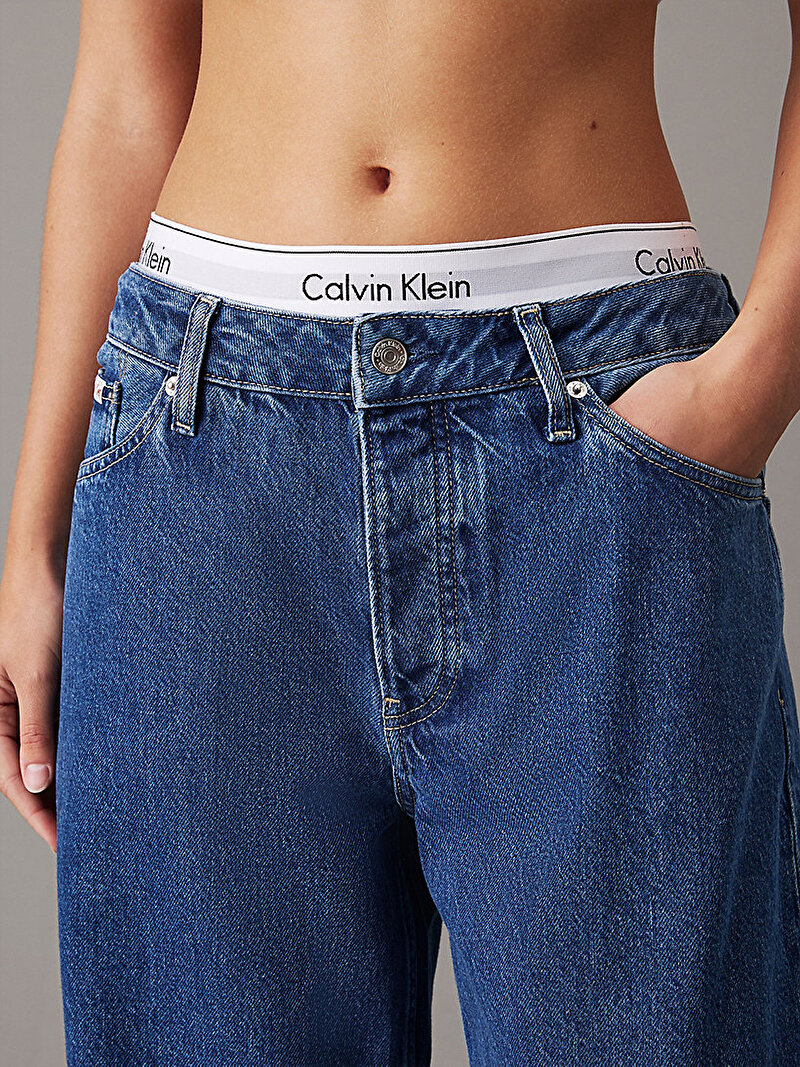 Calvin Klein Mavi Renkli Kadın 90'S Loose Jean Pantolon