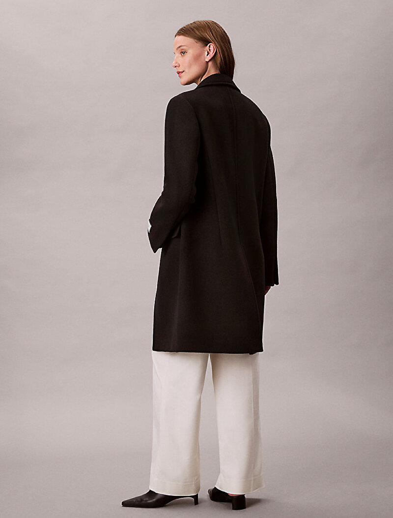 Calvin Klein Siyah Renkli Kadın Tailored Single Kaban