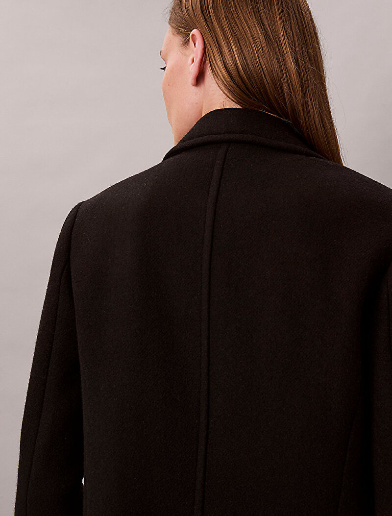 Calvin Klein Siyah Renkli Kadın Tailored Single Kaban