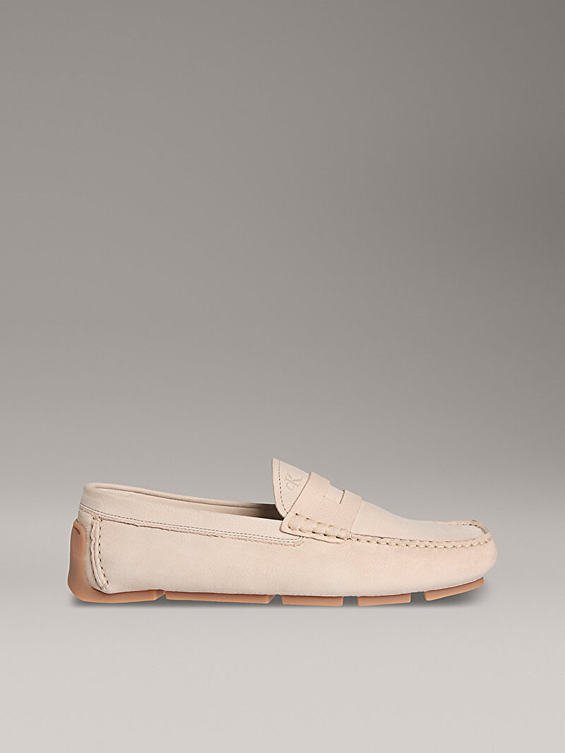 Calvin Klein Bej Renkli Erkek Driver Penny Loafer