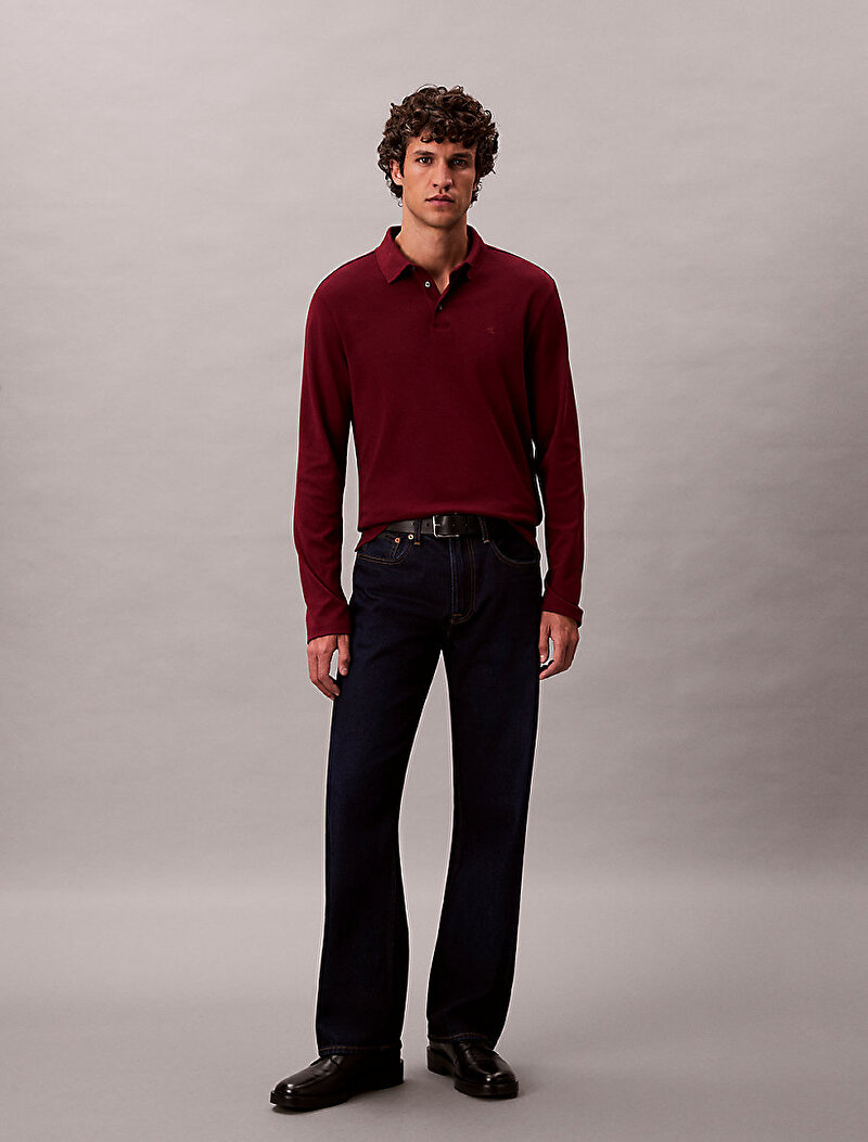 Calvin Klein Kırmızı Renkli Erkek Supima Cotton Polo T-shirt
