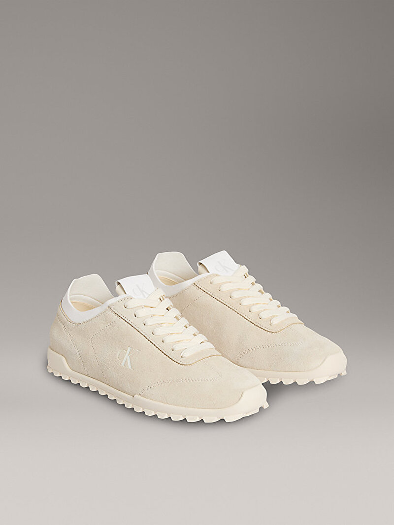 Calvin Klein Bej Renkli Kadın Low Profile Runner Sneaker