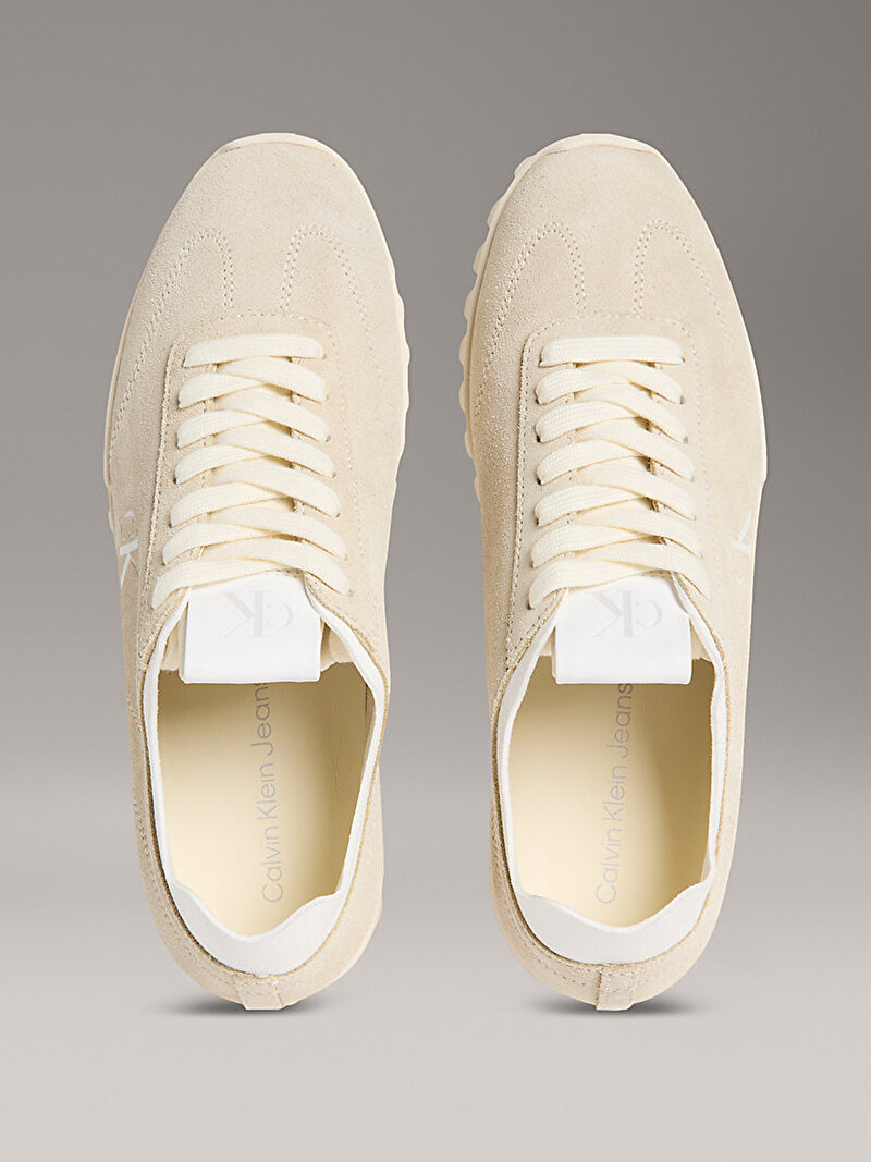 Calvin Klein Bej Renkli Kadın Low Profile Runner Sneaker