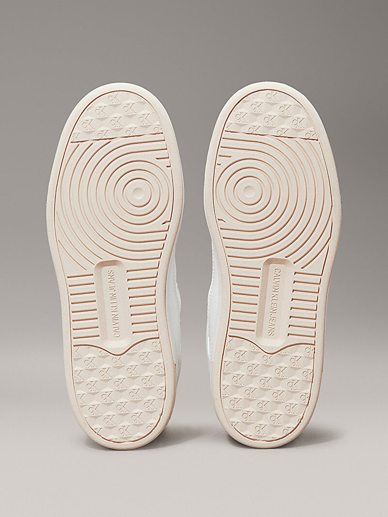Calvin Klein Beyaz Renkli Kadın Basket Cupsole Mid Sneaker