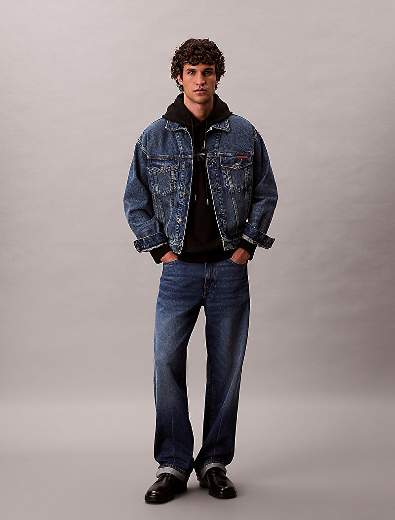 Calvin Klein Siyah Renkli Erkek Premium Terry Micro Sweatshirt