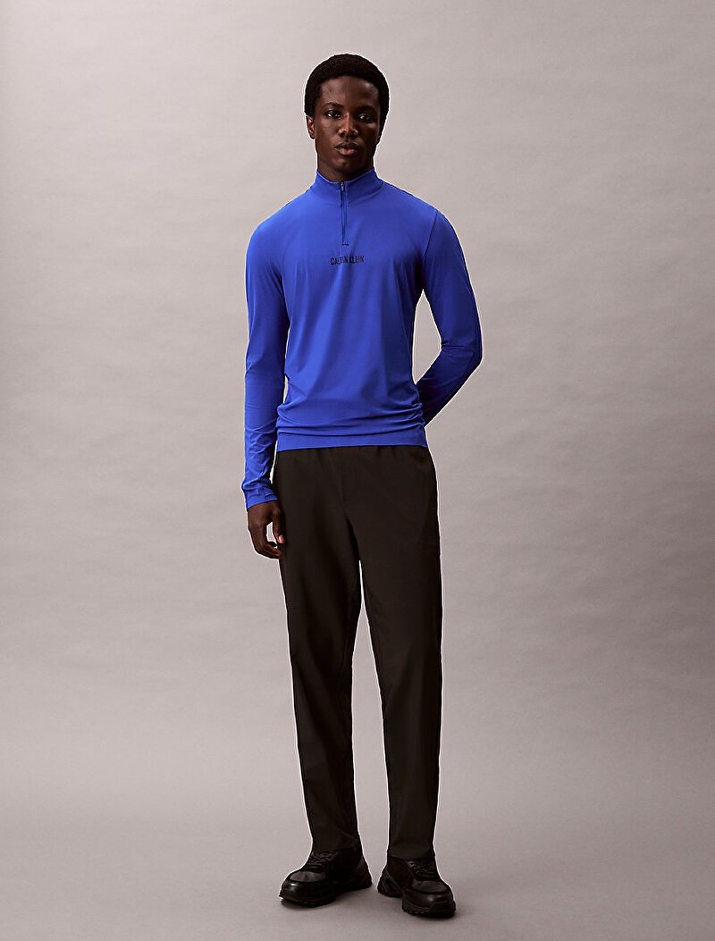 Calvin Klein Lacivert Renkli Erkek Fermuarlı T-shirt