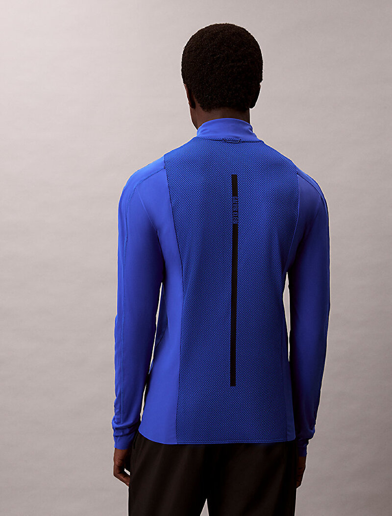 Calvin Klein Lacivert Renkli Erkek Fermuarlı T-shirt