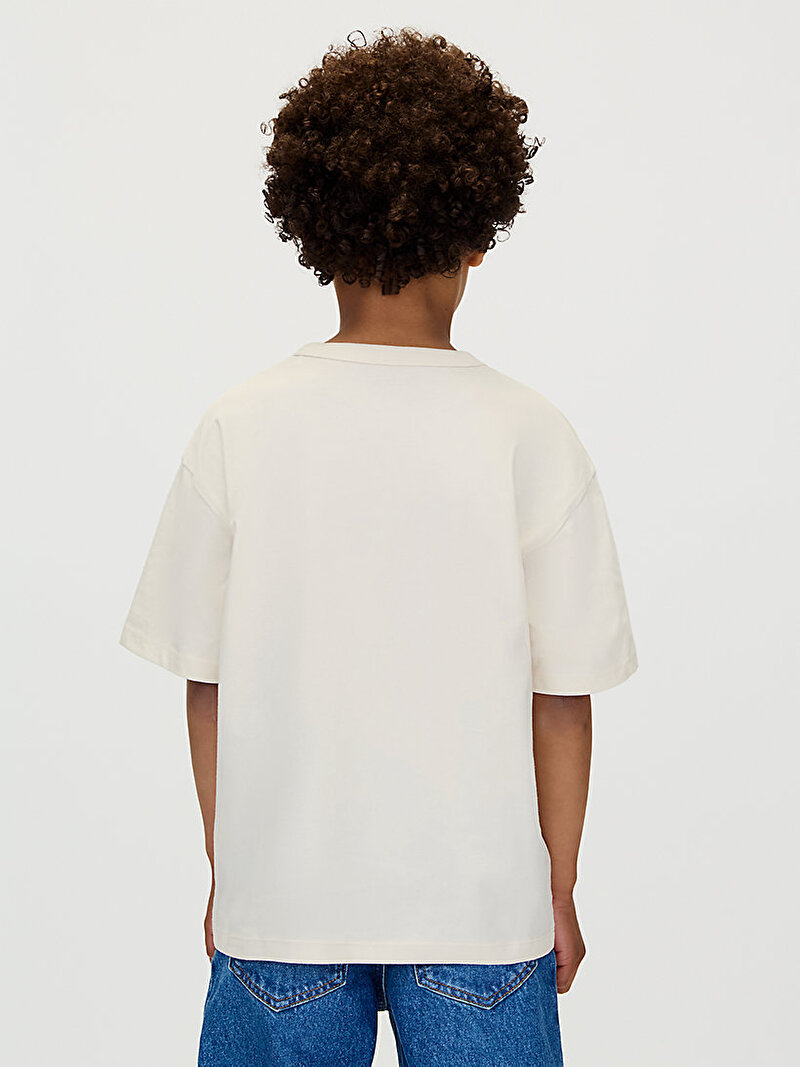 Calvin Klein Bej Renkli Erkek Çocuk Color Logo Graphic T-shirt