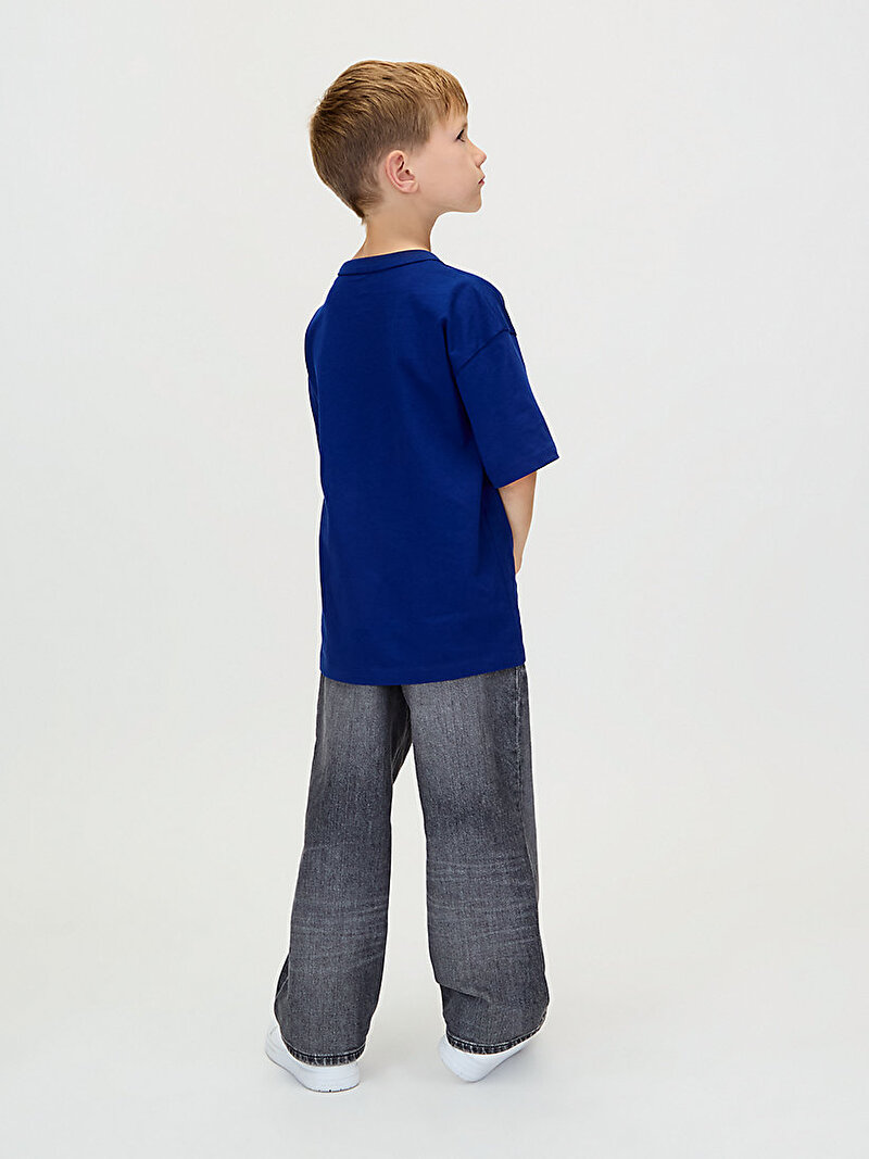 Calvin Klein Mavi Renkli Erkek Çocuk Color Logo Graphic T-shirt