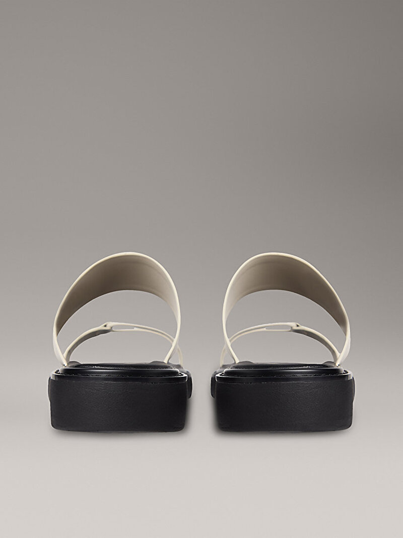 Calvin Klein Beyaz Renkli Kadın Rope Soft Terlik