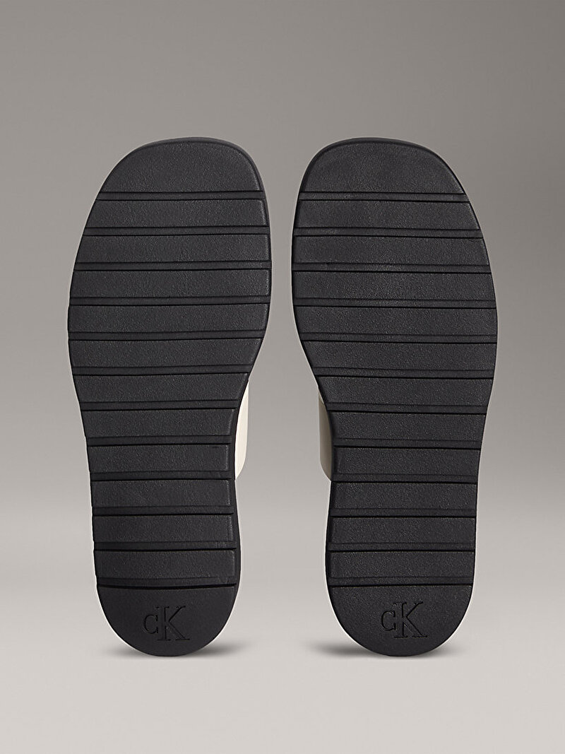 Calvin Klein Beyaz Renkli Kadın Rope Soft Terlik