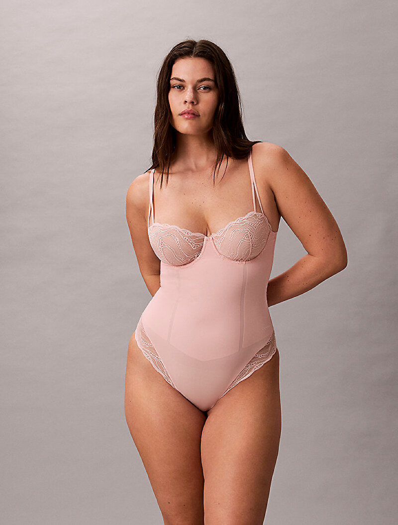 Calvin Klein Pembe Renkli Kadın Body