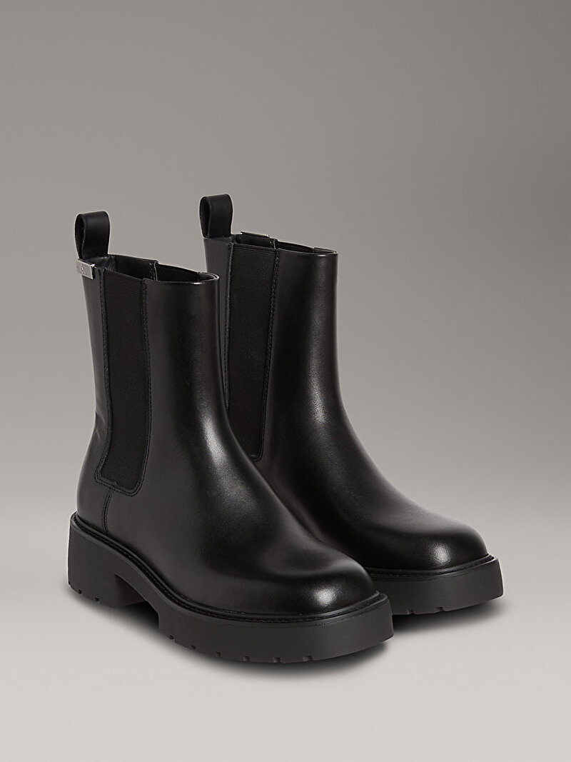 Calvin Klein Siyah Renkli Kadın Combat Mid Chelsea Bot