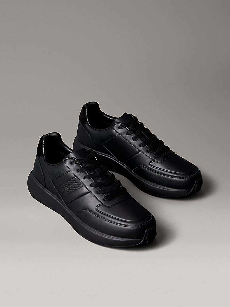 Calvin Klein Siyah Renkli Erkek Text Rubber Desert Bot