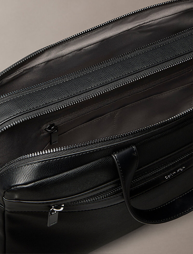 Calvin Klein Siyah Renkli Erkek Zip Laptop Çantası