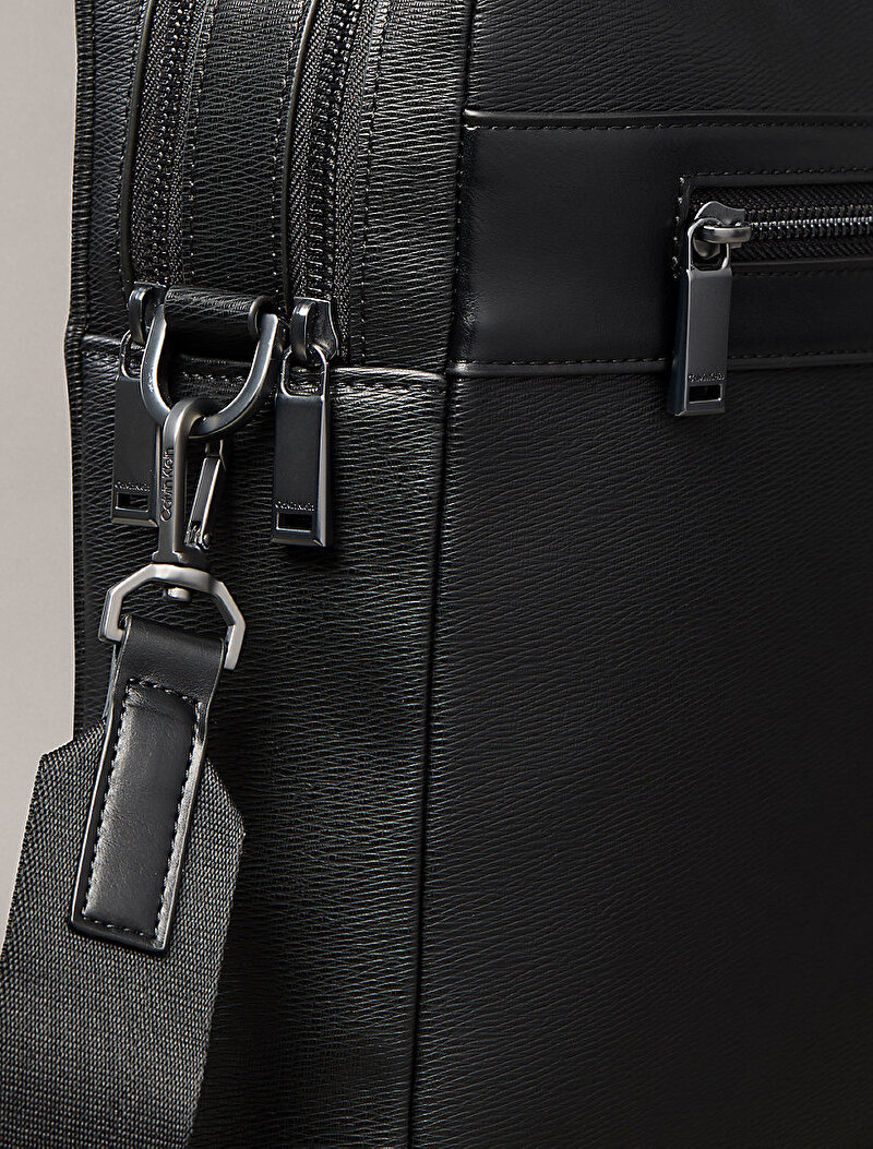 Calvin Klein Siyah Renkli Erkek Zip Laptop Çantası