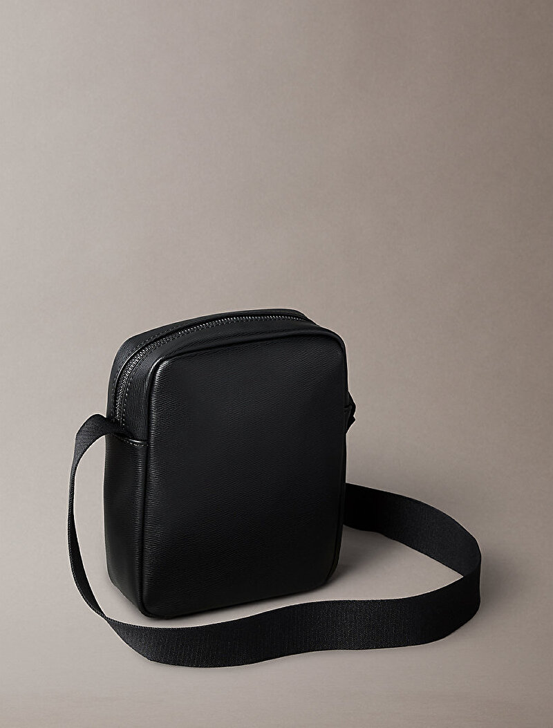 Calvin Klein Siyah Renkli Erkek Zip Reporter Çapraz Çanta