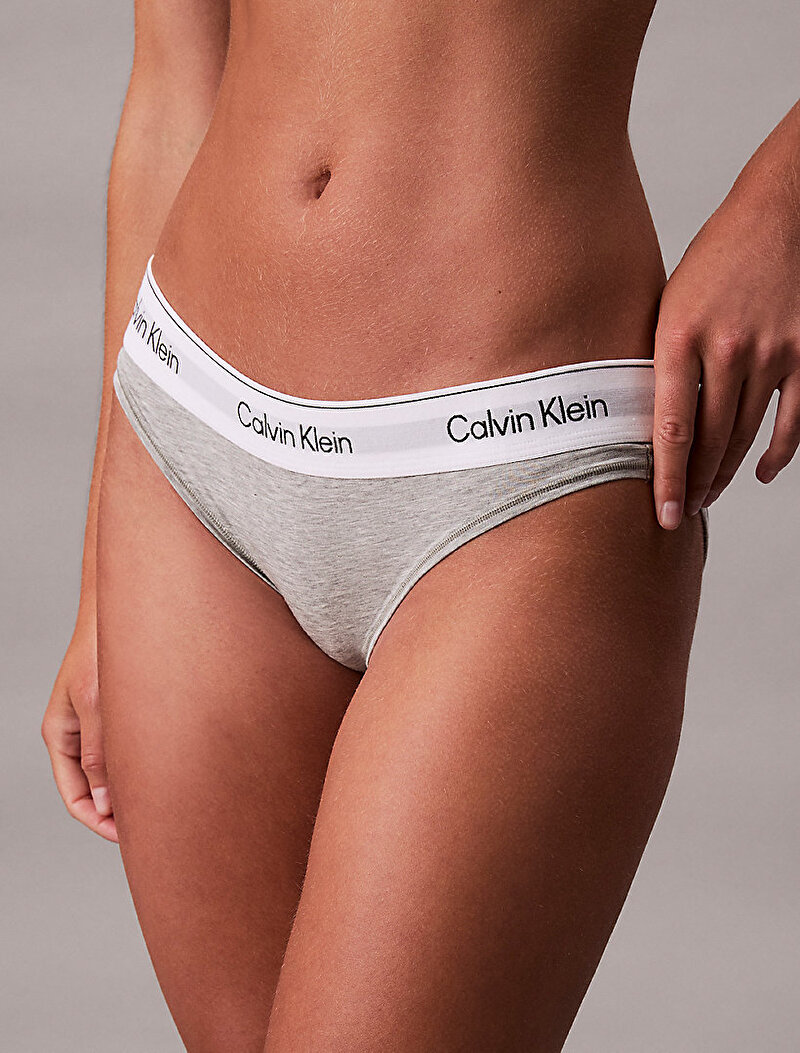 Calvin Klein Gri Renkli Kadın Bikini Külot