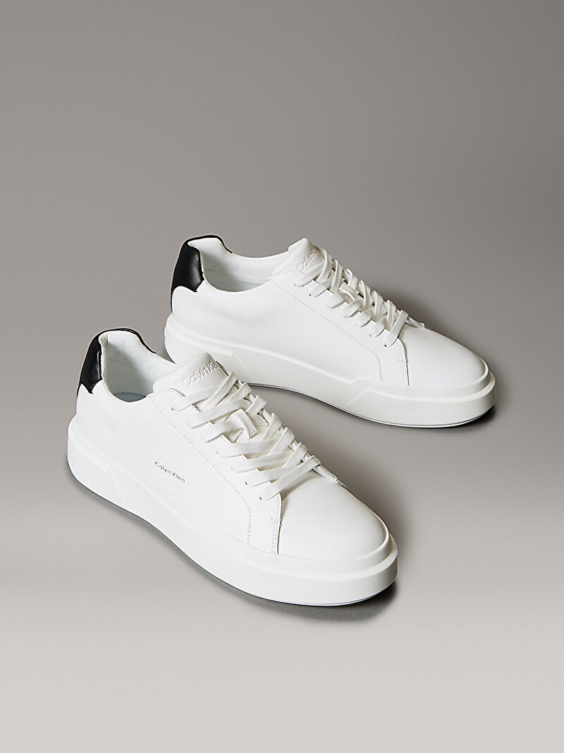 Calvin Klein Beyaz Renkli Erkek Chunky Cupsole Laceup Sneaker