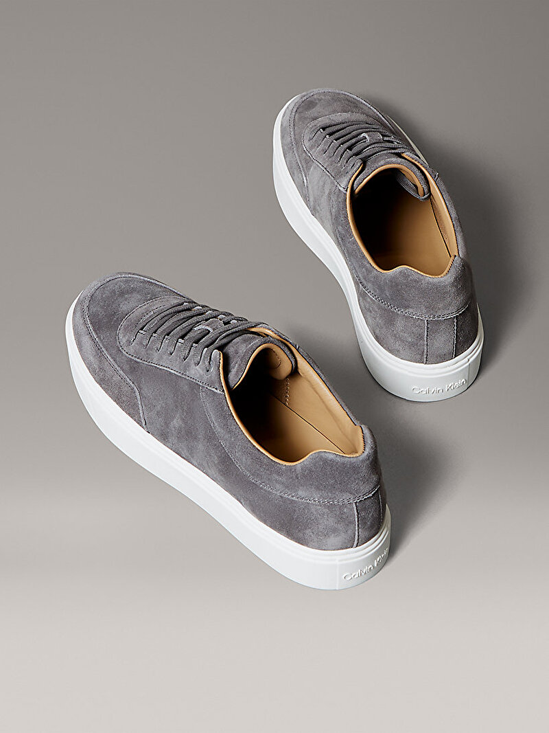 Calvin Klein Gri Renkli Erkek Clean Cup Low Laceup Sneaker
