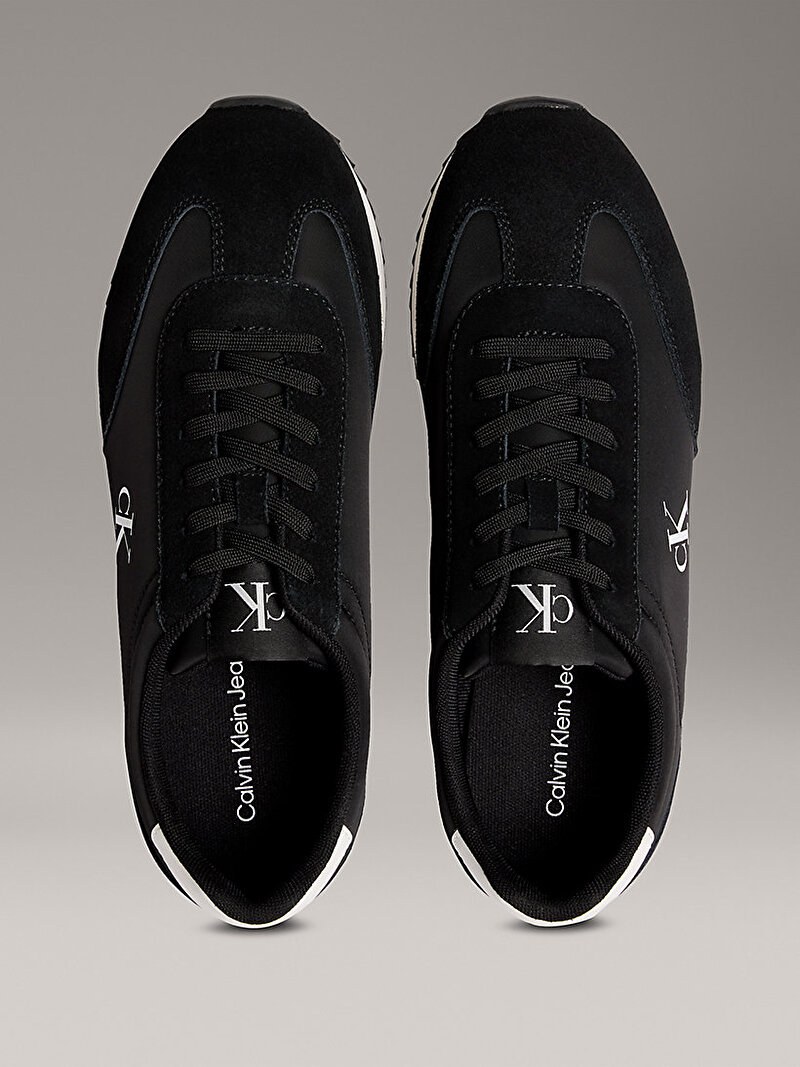 Calvin Klein Siyah Renkli Erkek Retro Runner Lace Up Sneaker