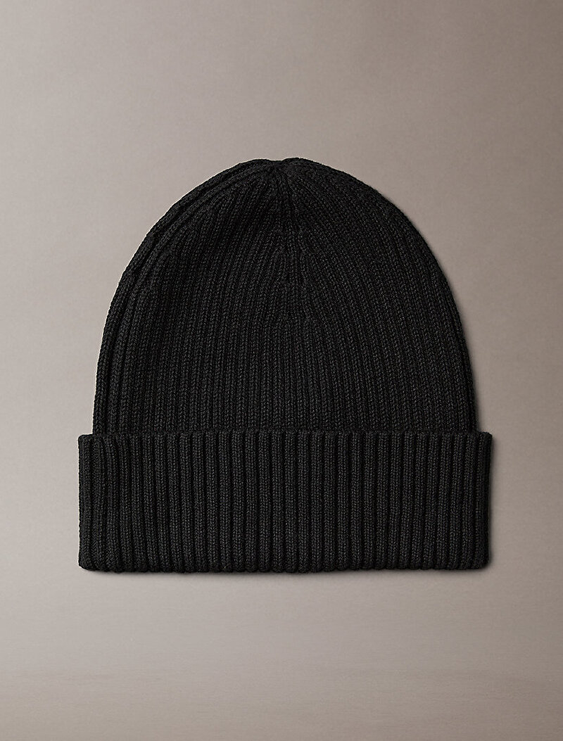 Calvin Klein Siyah Renkli Erkek Patch Chunky Şapka