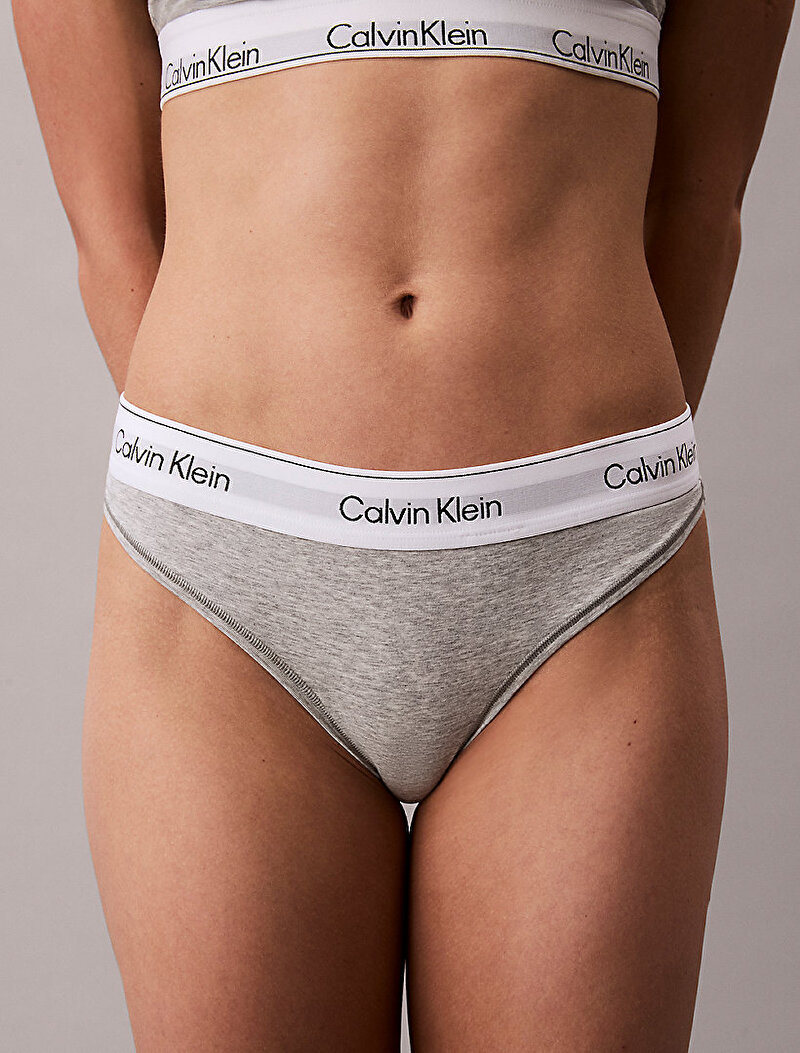 Calvin Klein Gri Renkli Kadın Tanga