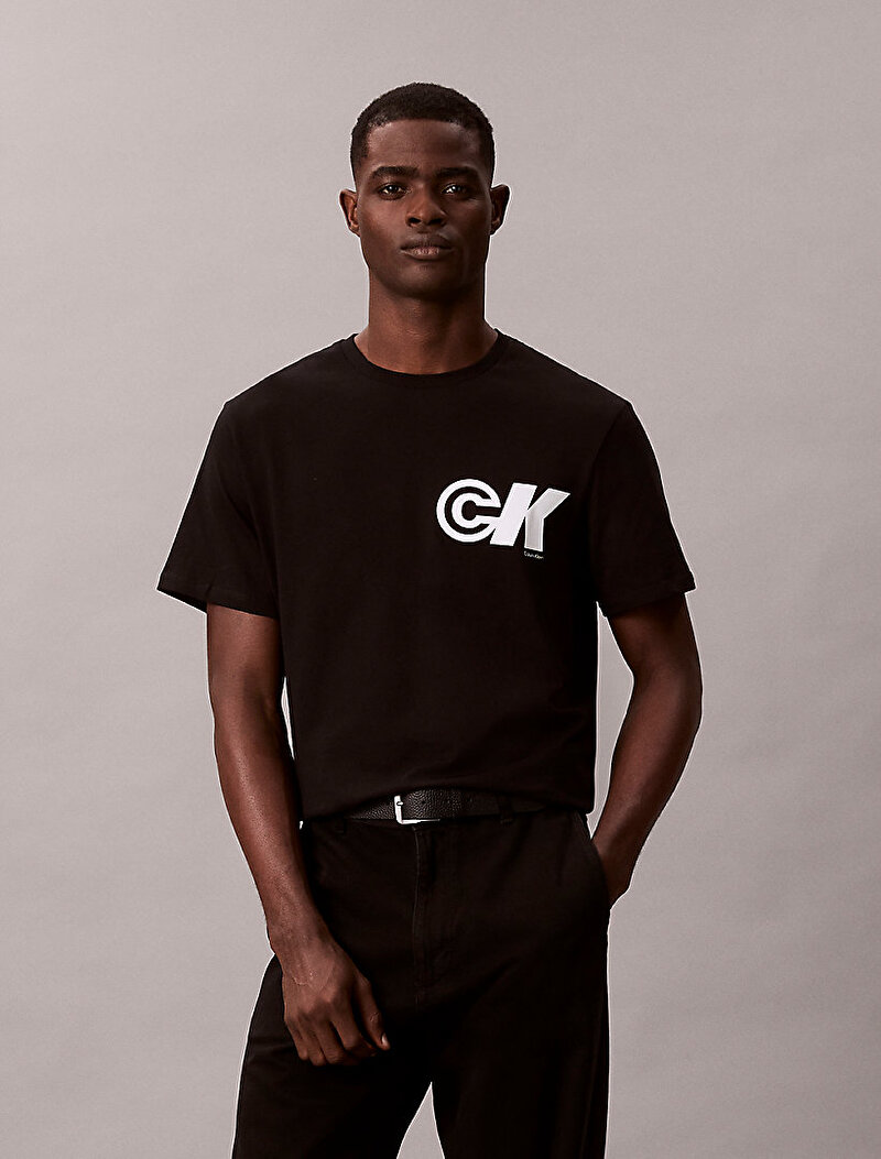 Calvin Klein Siyah Renkli Erkek 20s Ck Sport Logo T-shirt