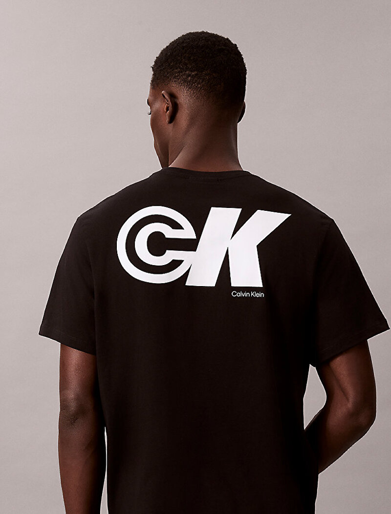 Calvin Klein Siyah Renkli Erkek 20s Ck Sport Logo T-shirt
