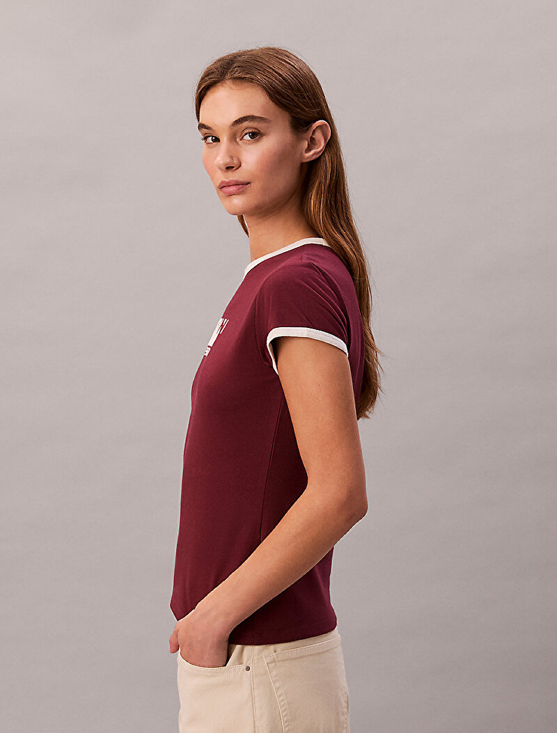 Calvin Klein Kırmızı Renkli Kadın 1968 Graphic Baby T-shirt