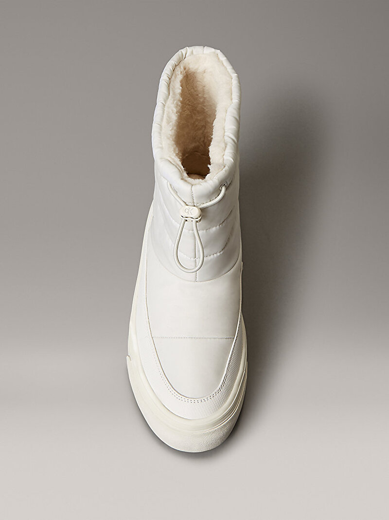 Calvin Klein Beyaz Renkli Kadın Vulcanic Flatform Kar Botu