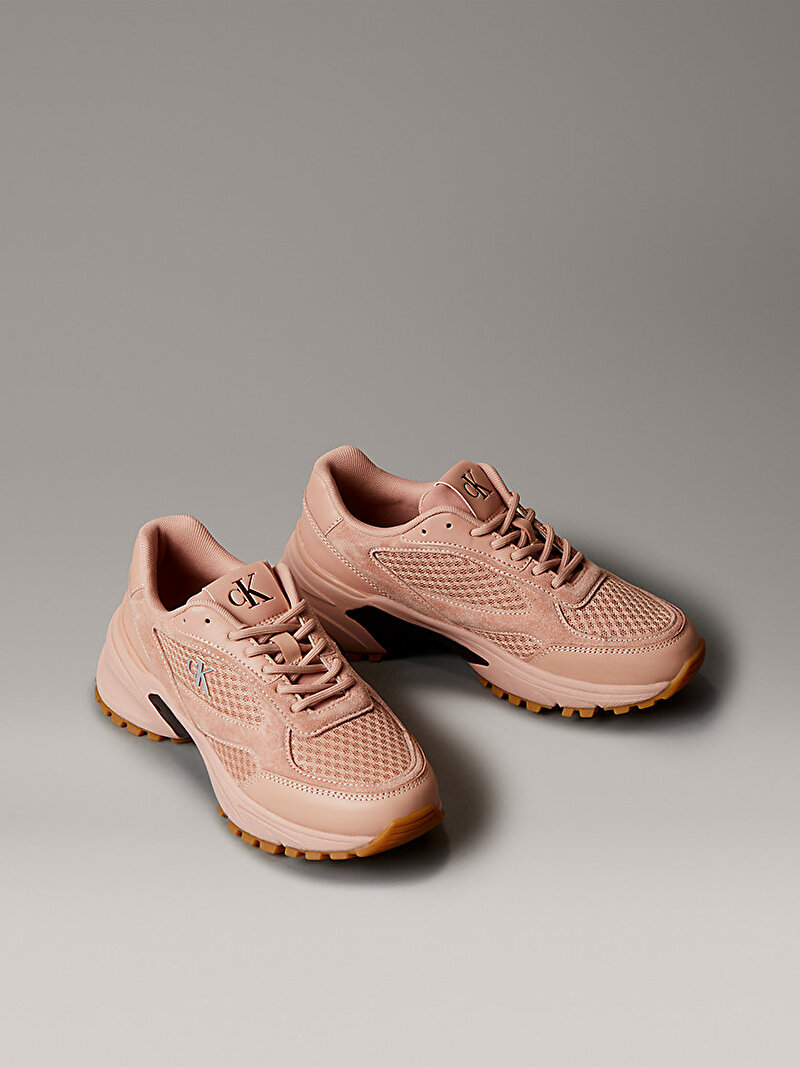 Calvin Klein Pembe Renkli Kadın Hike Runner Mesh Mix Sneaker