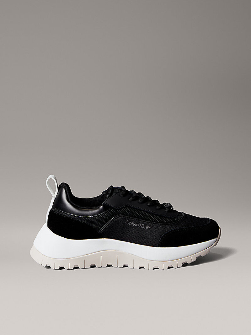Calvin Klein Siyah Renkli Kadın Runner Lace Up Mesh Sneaker