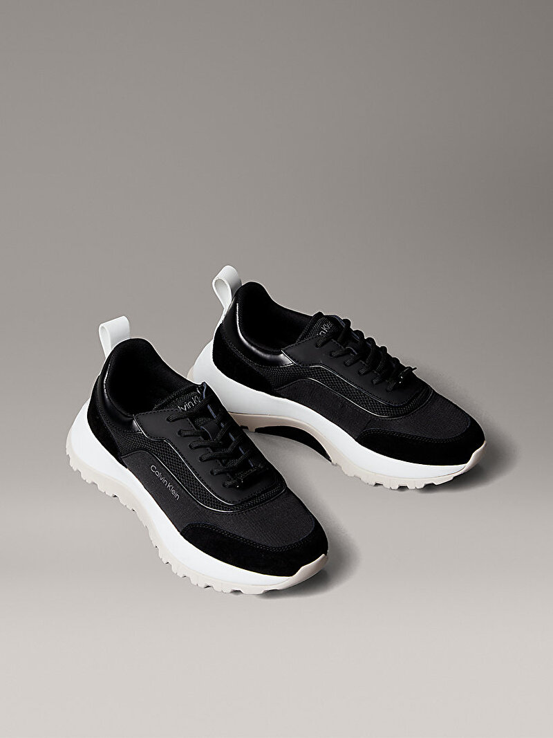 Calvin Klein Siyah Renkli Kadın Runner Lace Up Mesh Sneaker