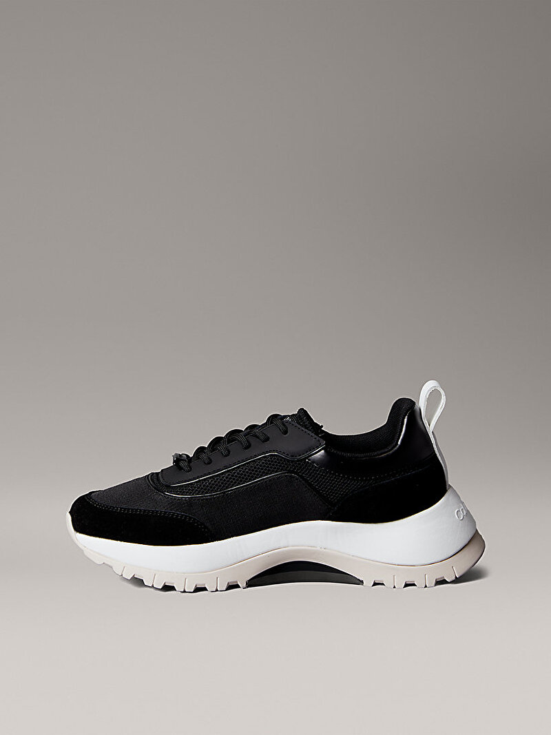 Calvin Klein Siyah Renkli Kadın Runner Lace Up Mesh Sneaker