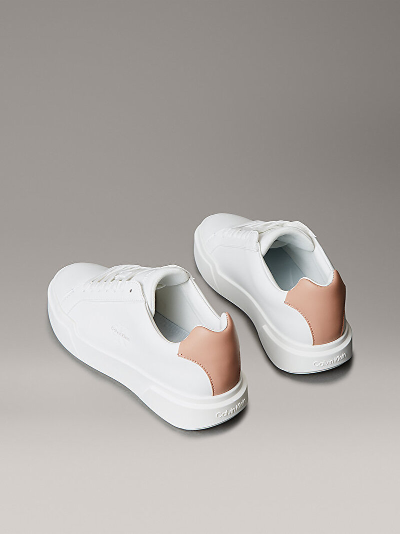 Calvin Klein Beyaz Renkli Kadın Chunky Cupsole Laceup Sneaker