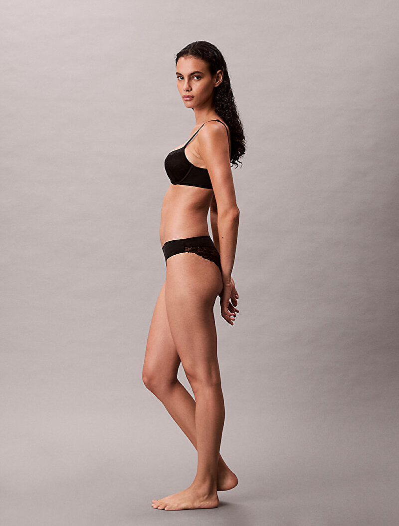 Calvin Klein Siyah Renkli Kadın Push Up Plunge Sütyen