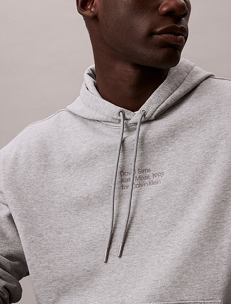 Calvin Klein Gri Renkli Erkek Classic Kate Sweatshirt