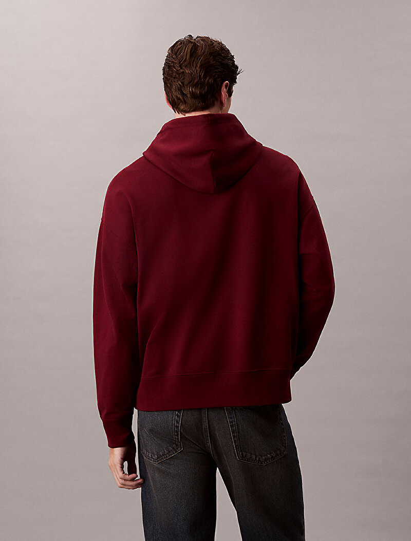 Calvin Klein Kırmızı Renkli Erkek Premium Terry Sweatshirt