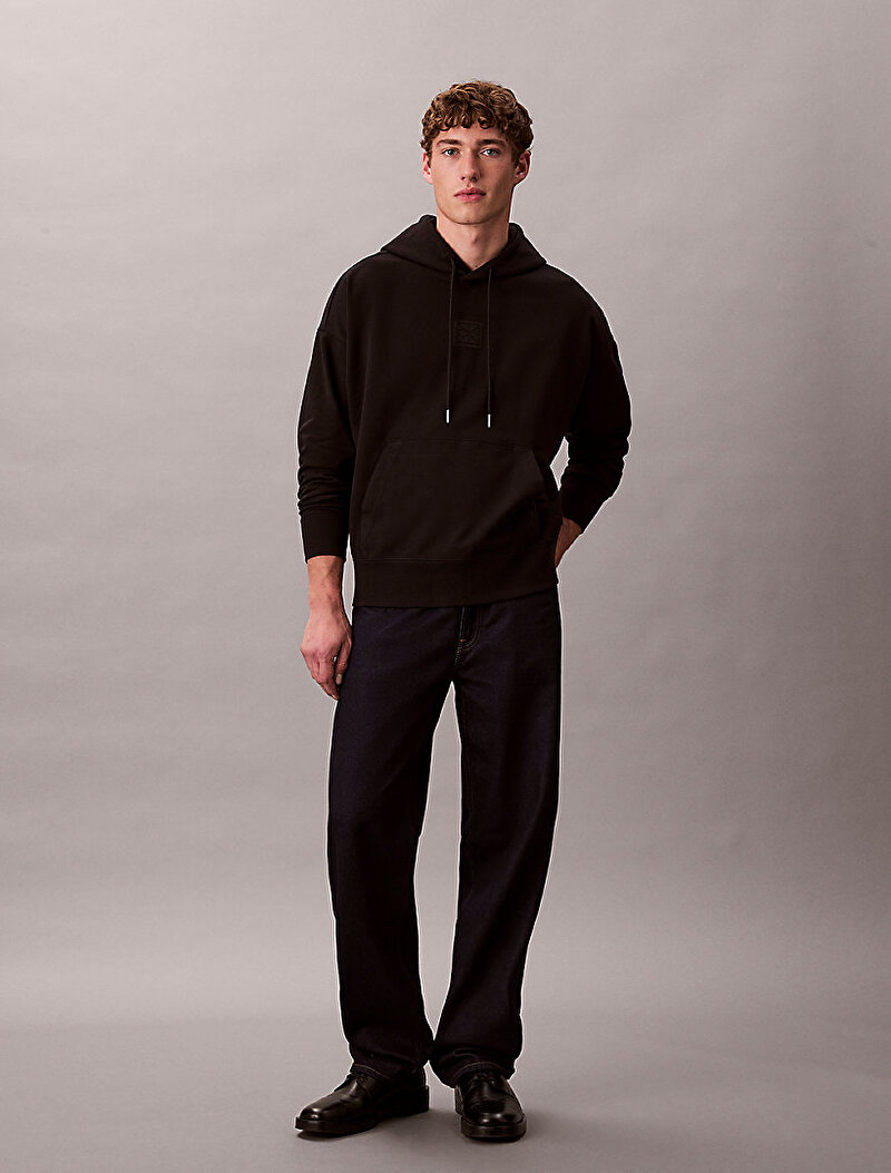 Calvin Klein Siyah Renkli Erkek Premium Terry Sweatshirt