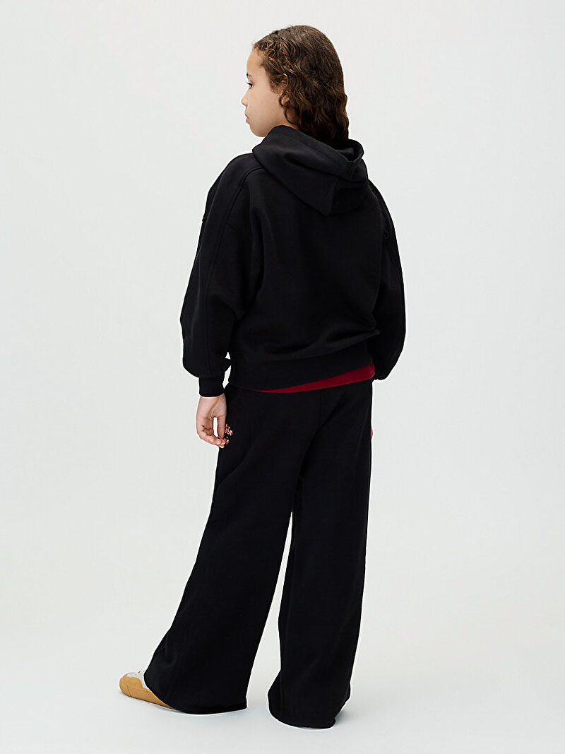 Calvin Klein Siyah Renkli Kız Çocuk Logo Graphic Sweatshirt