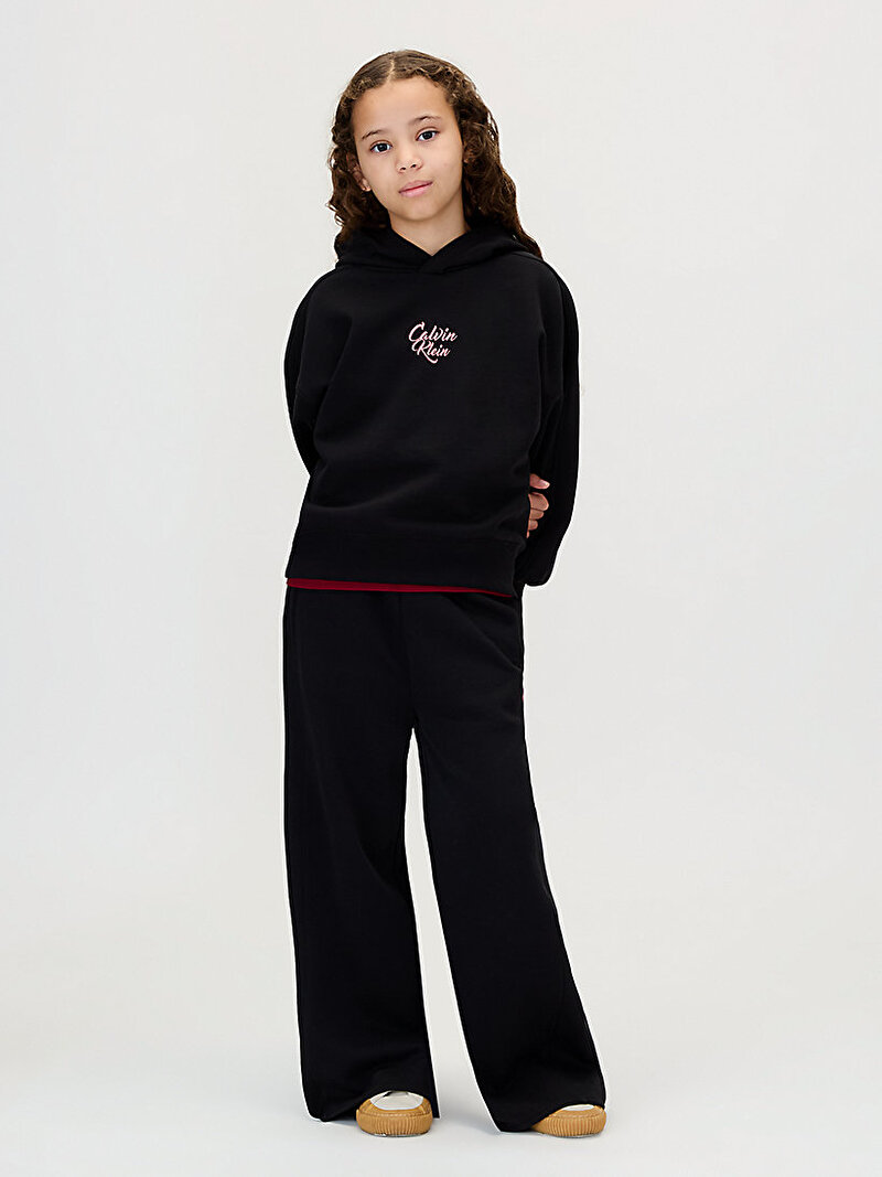 Calvin Klein Siyah Renkli Kız Çocuk Logo Graphic Sweatshirt