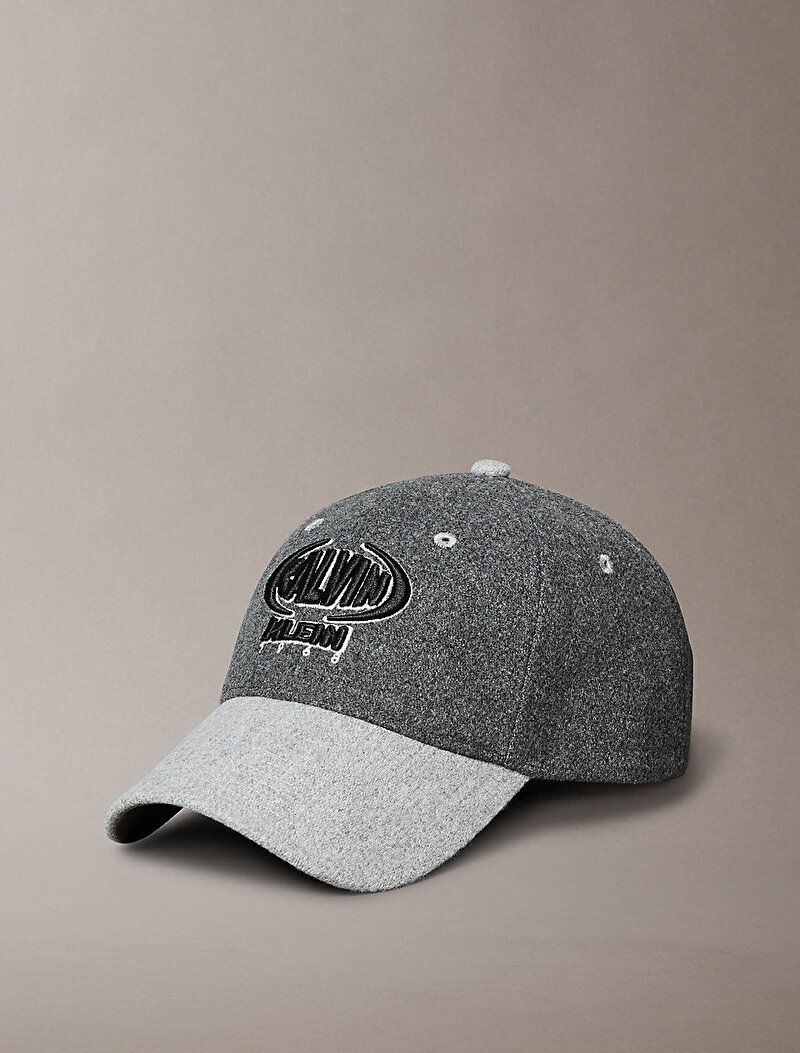 Calvin Klein Gri Renkli Erkek Seasonal Calvin Şapka