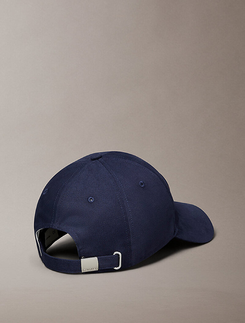 Calvin Klein Mavi Renkli Erkek Large Layered Monologo Şapka