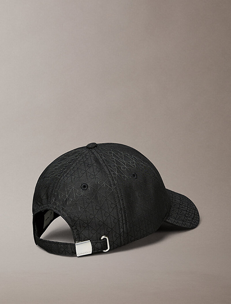 Calvin Klein Siyah Renkli Erkek Emblem Ribstop Şapka