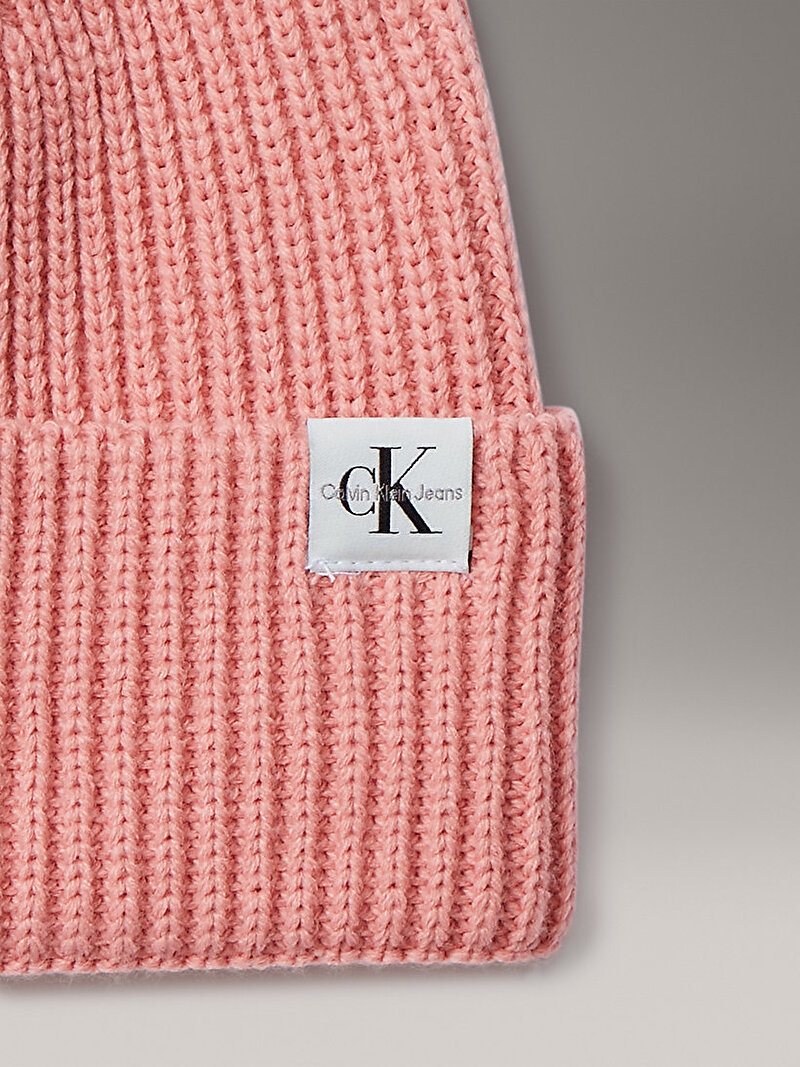 Calvin Klein Pembe Renkli Çocuk Unisex Monogram Rib Bere