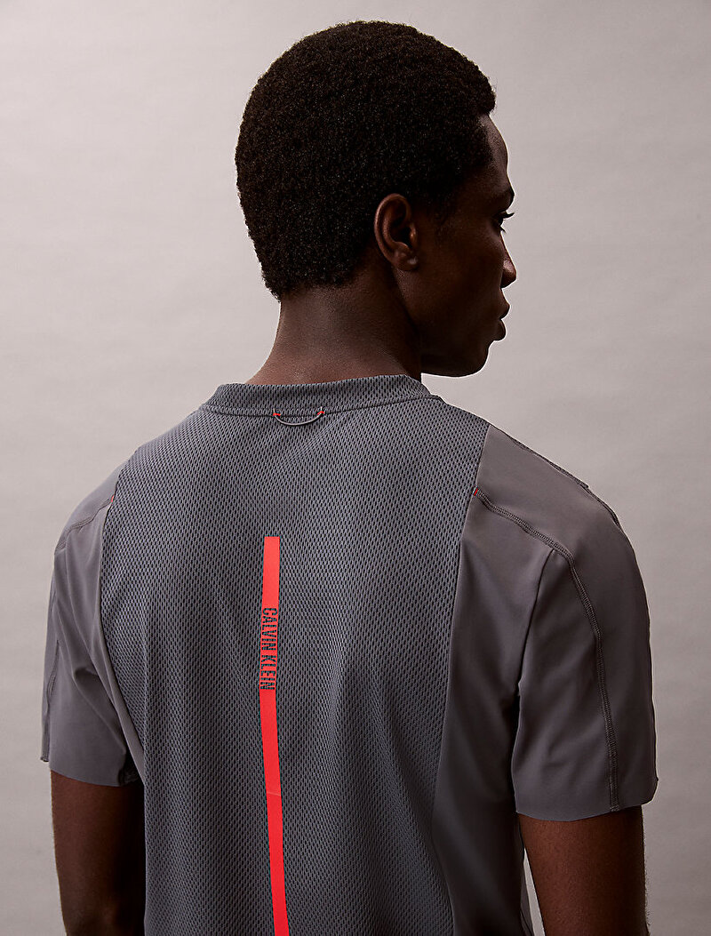 Calvin Klein Gri Renkli Erkek Baselayer T-shirt