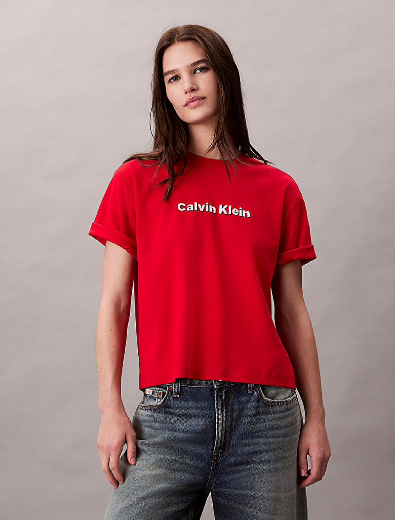 Calvin Klein Kırmızı Renkli Kadın T-shirt
