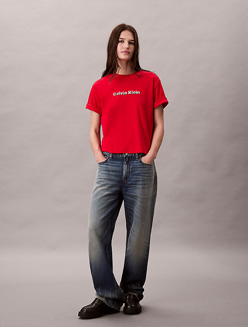 Calvin Klein Kırmızı Renkli Kadın T-shirt