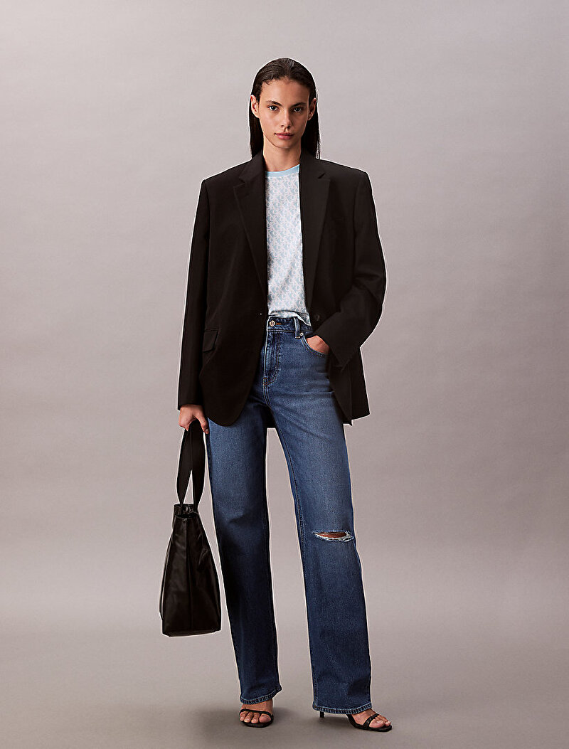 Calvin Klein Mavi Renkli Kadın Classic T-shirt